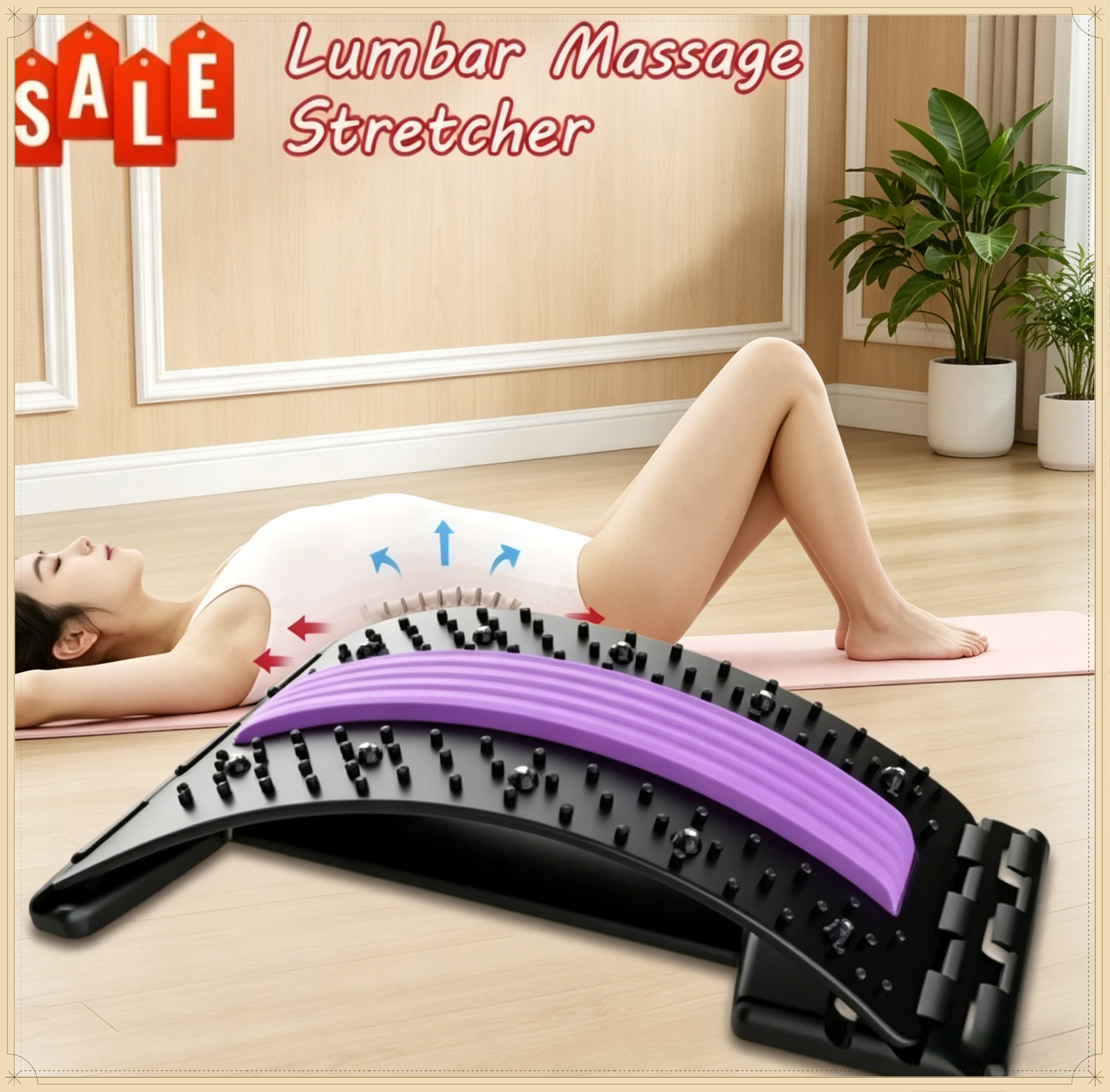 Health Wellness And Fitness - Yoga Fitness Back Stretching Tool Household