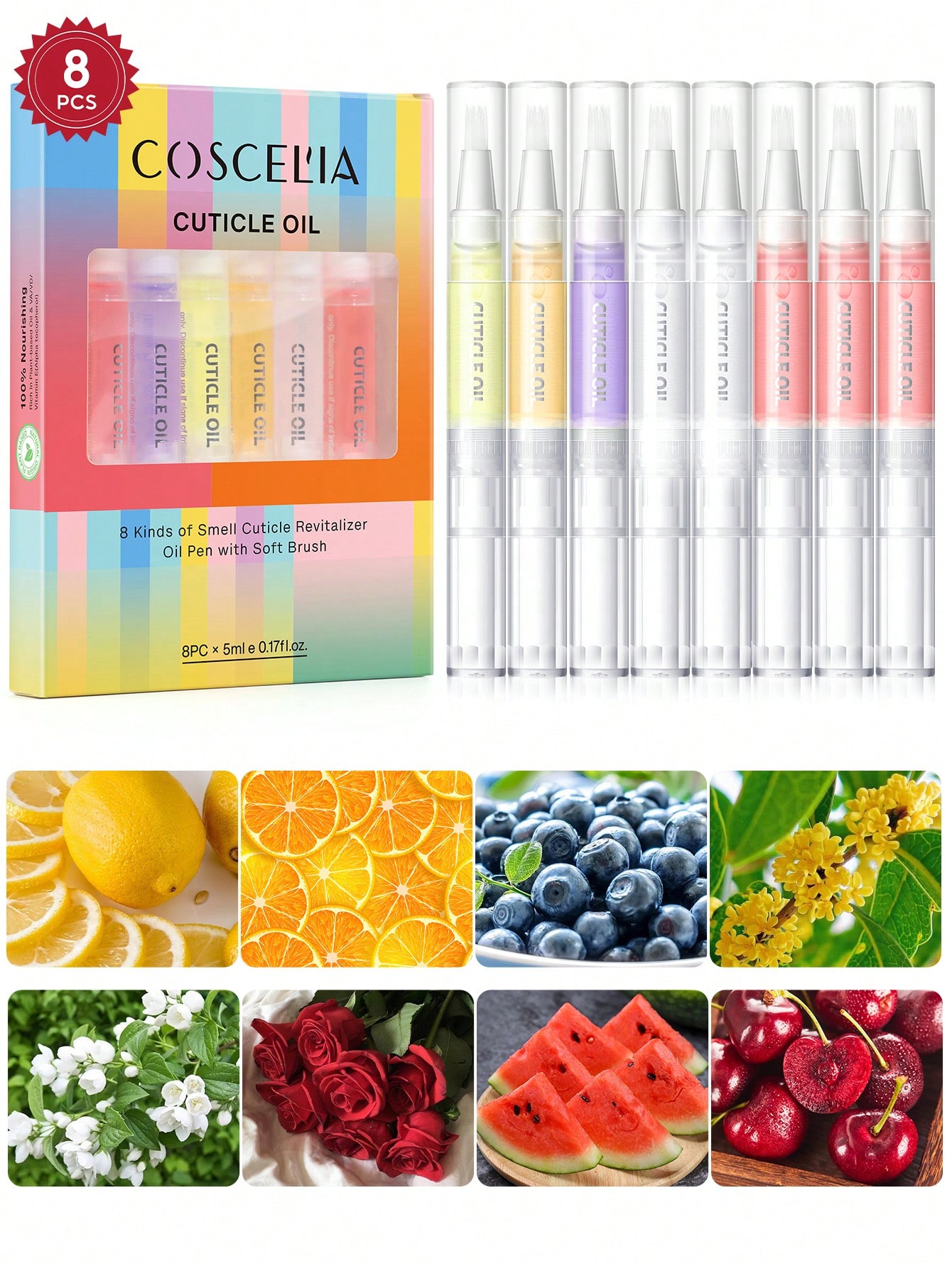 Health & Wellness Website - coscelia 1/4/5/8/16PCS 5ML Nail Cuticle Oil
