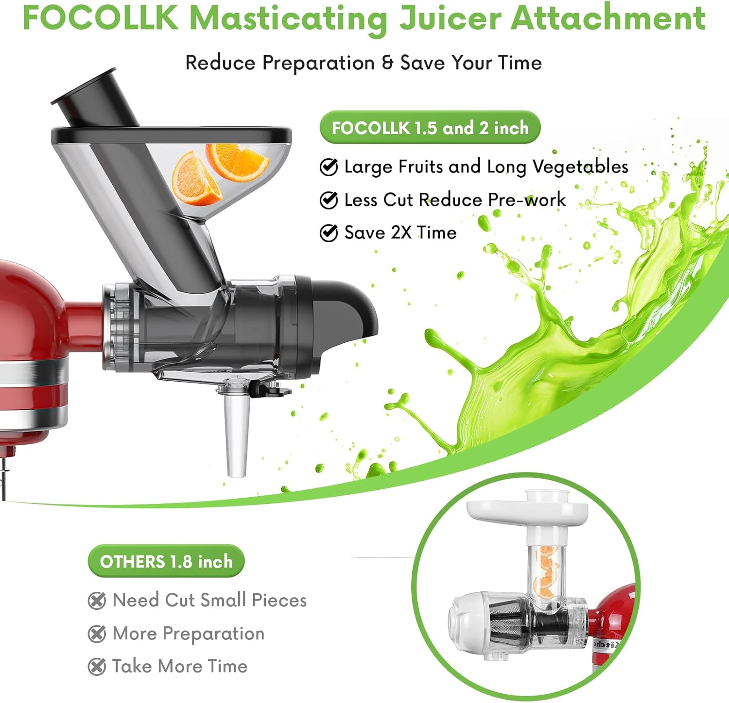 Masticating Juicer Attachment  - Cold Press Juicer 리뷰 및 가격