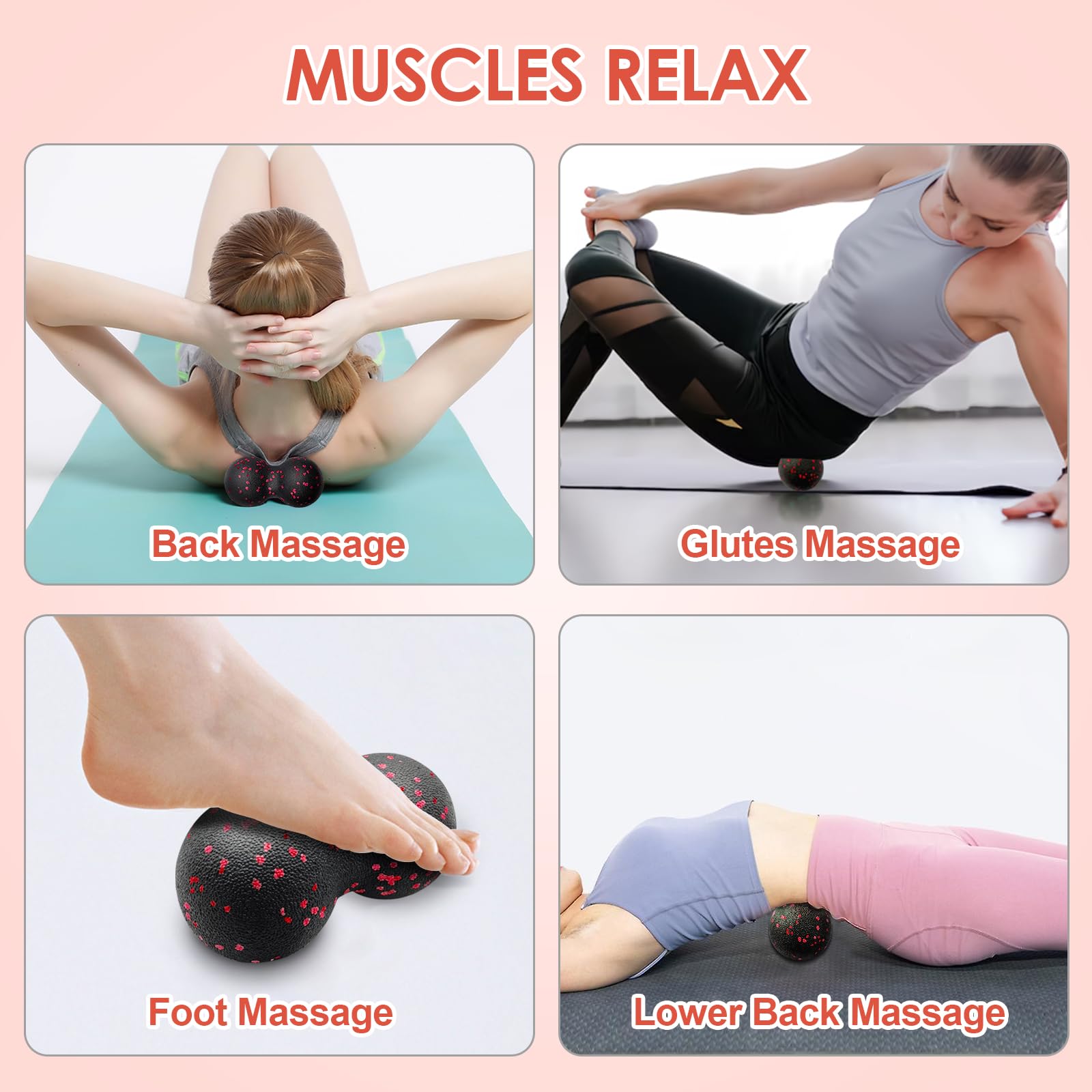 Hollow Yoga Roller Massage Pea - Health Wellness And Fitness 리뷰 및 가격