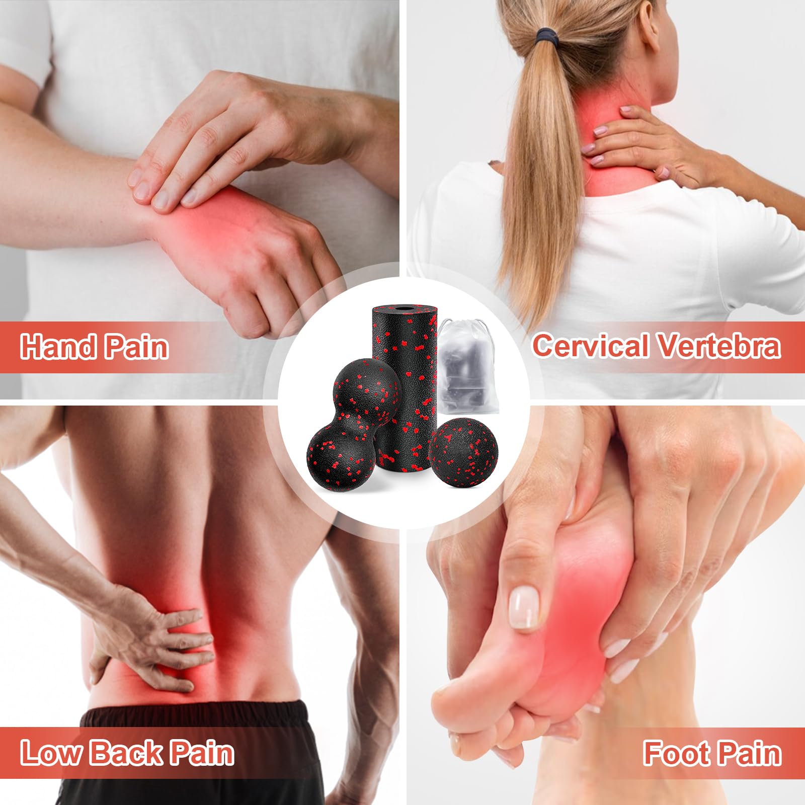 Hollow Yoga Roller Massage Pea - Health Wellness And Fitness 리뷰 및 가격