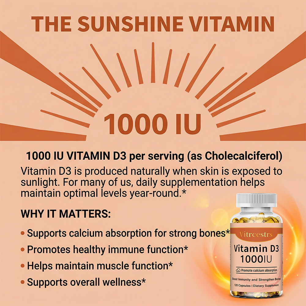 Vitamin D3 1000 IU Capsules, S - Health Wellness And 리뷰 및 가격