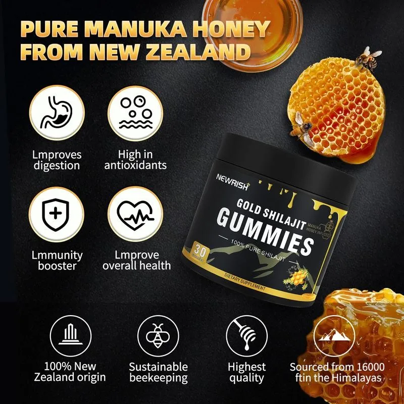 Gold Shilajit Gummies - Immune - Health Wellness Gummies 리뷰 및 가격
