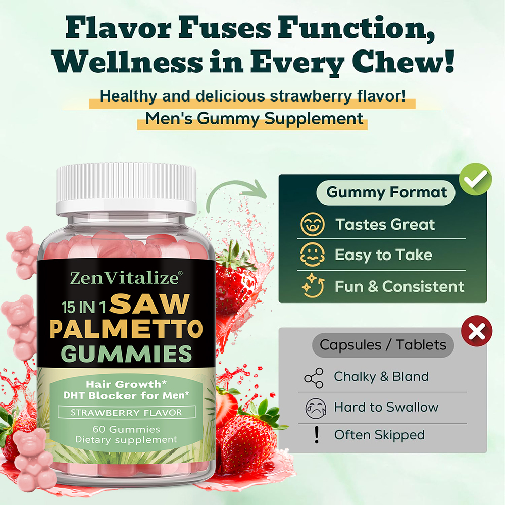 Saw Palmetto Gummies for Men,  - Health Wellness Gummies 리뷰 및 가격