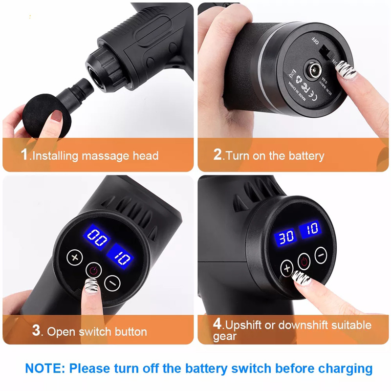 Fascial Massage Gun Electric P - Health Wellness And Fitness 리뷰 및 가격