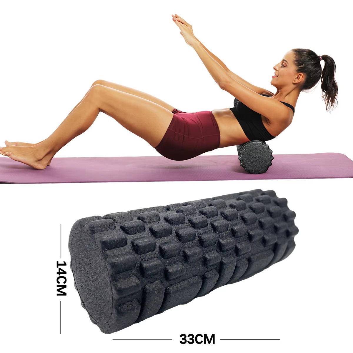 30/33cm Fitness Foam Roller Yo - Health Wellness And Fitness 리뷰 및 가격