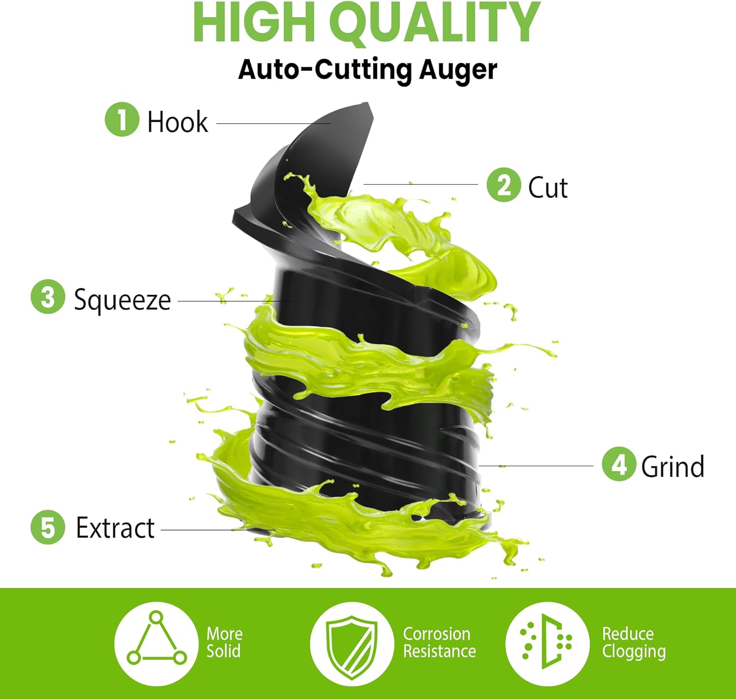 Cold Press Juicer, 6.5