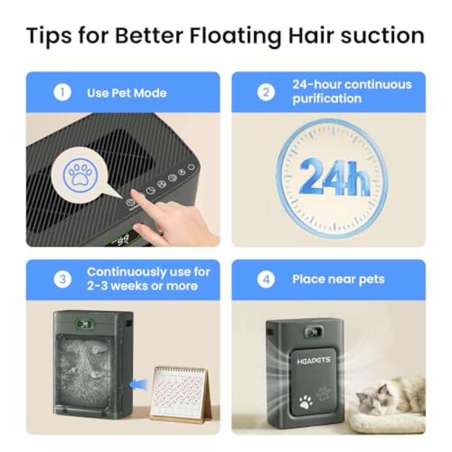 Pet Air Purifier for Home Larg - Air Purifier Hepa 리뷰 및 가격