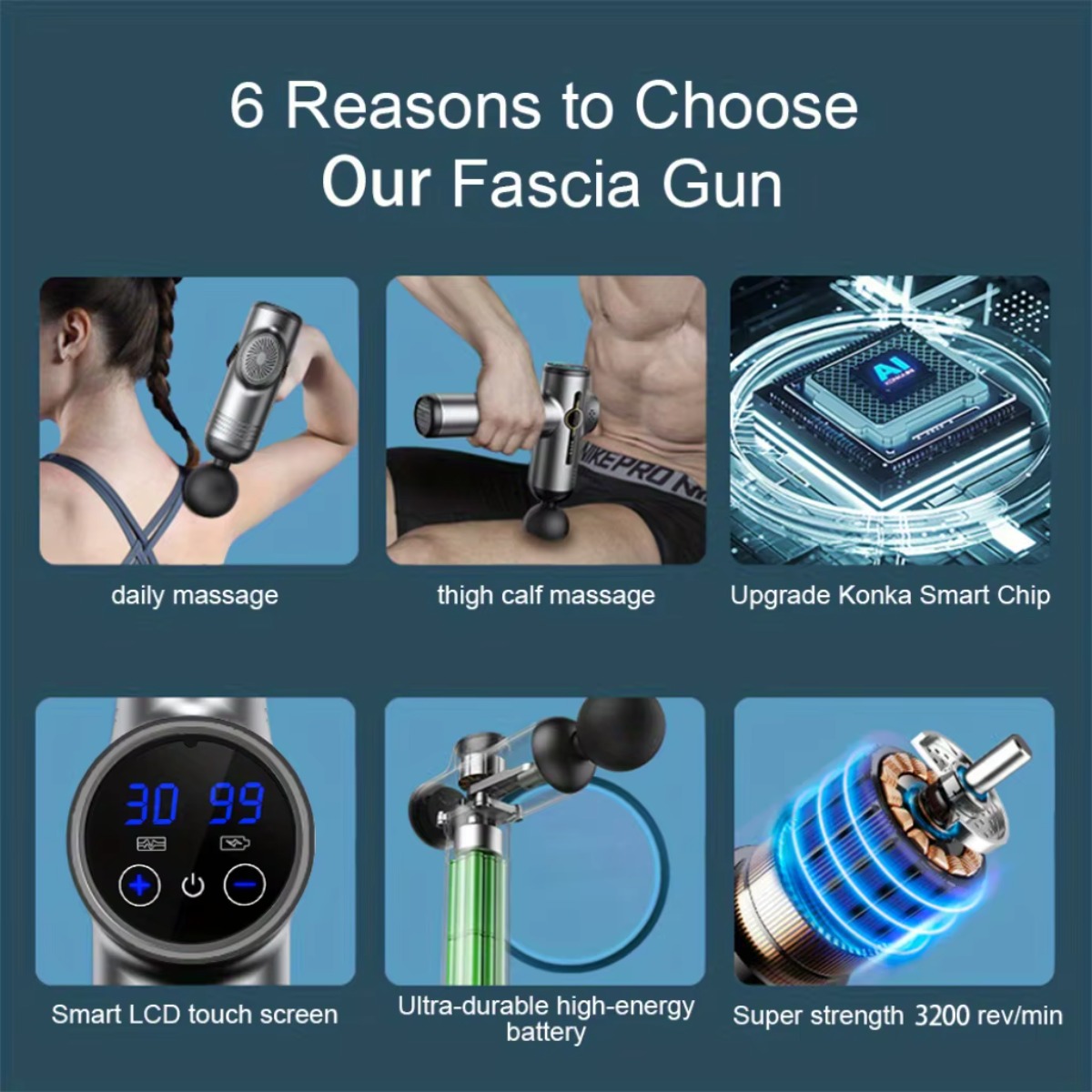 Portable Fascia Gun Vibration  - Health Wellness And Fitness 리뷰 및 가격
