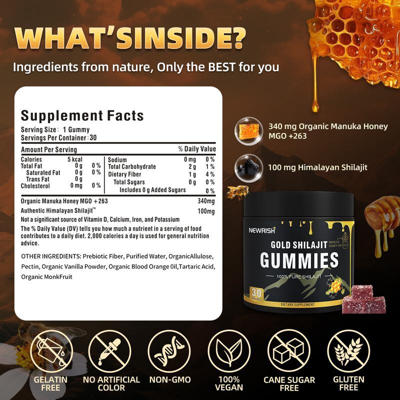 Shilajit Gummies - Promotes Br - Health Wellness Gummies 리뷰 및 가격