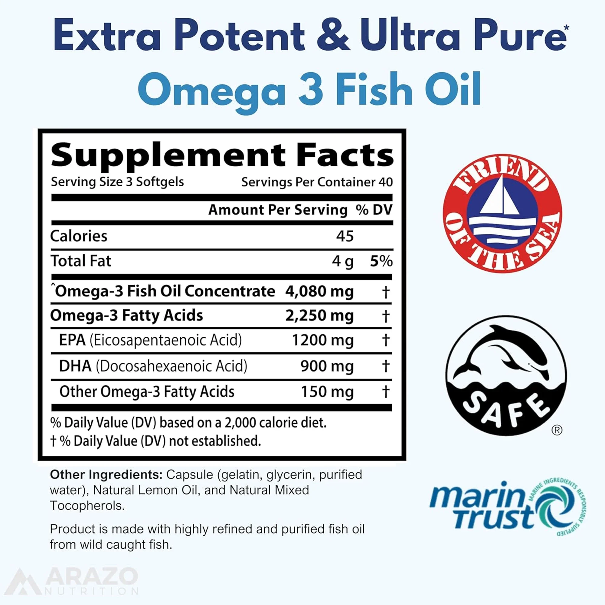 Omega 3 Fish Oil - Contains EP - Health Wellness And 리뷰 및 가격