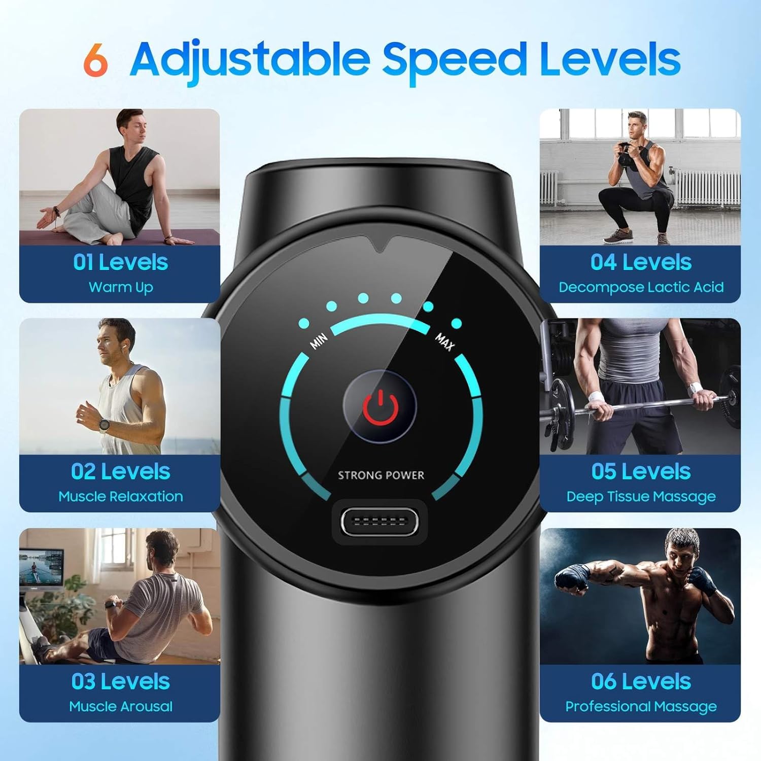 New Deep Tissue Massage Gun Po - Health Wellness And Fitness 리뷰 및 가격
