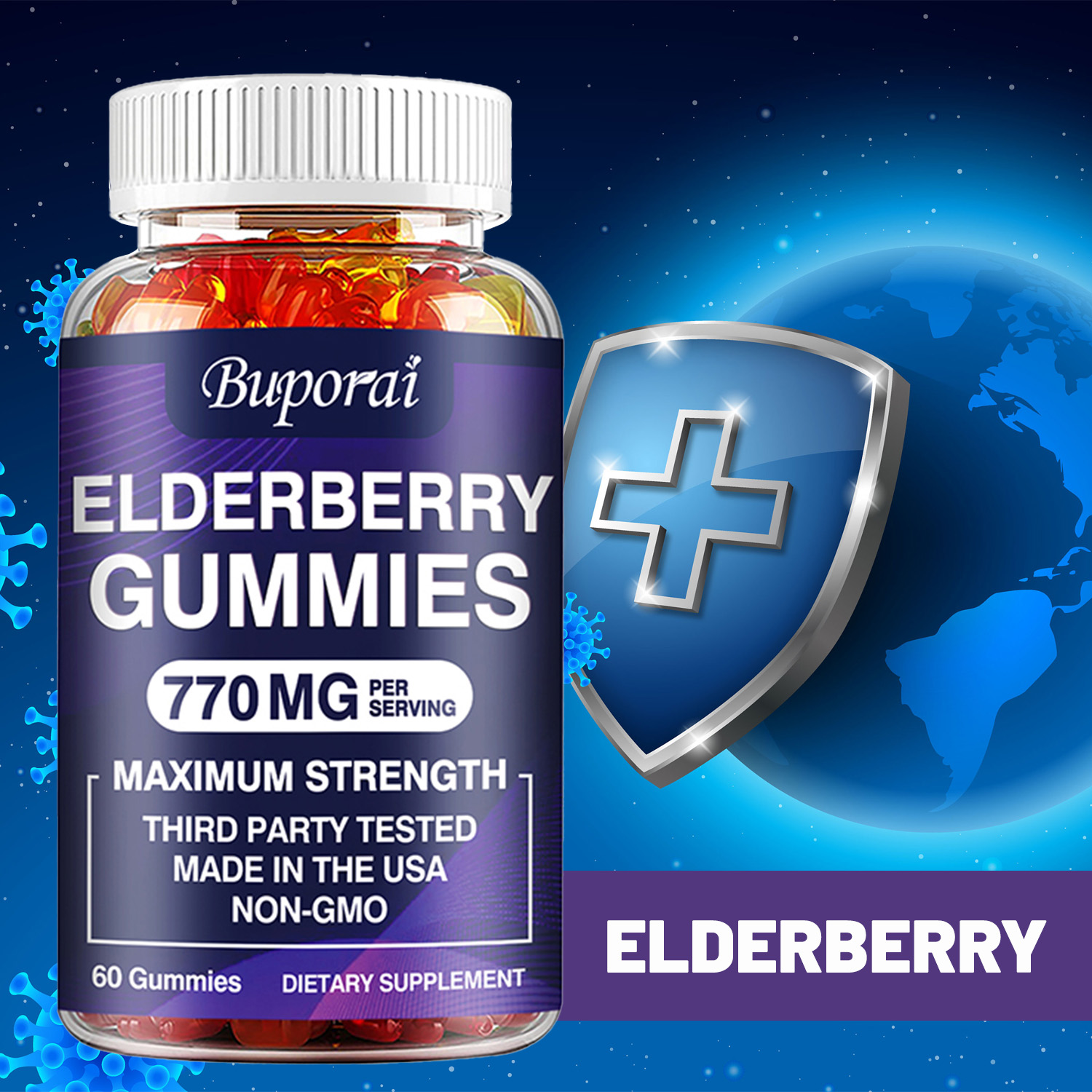 Elderberry Gummies - Antioxida - Health Wellness Gummies 리뷰 및 가격